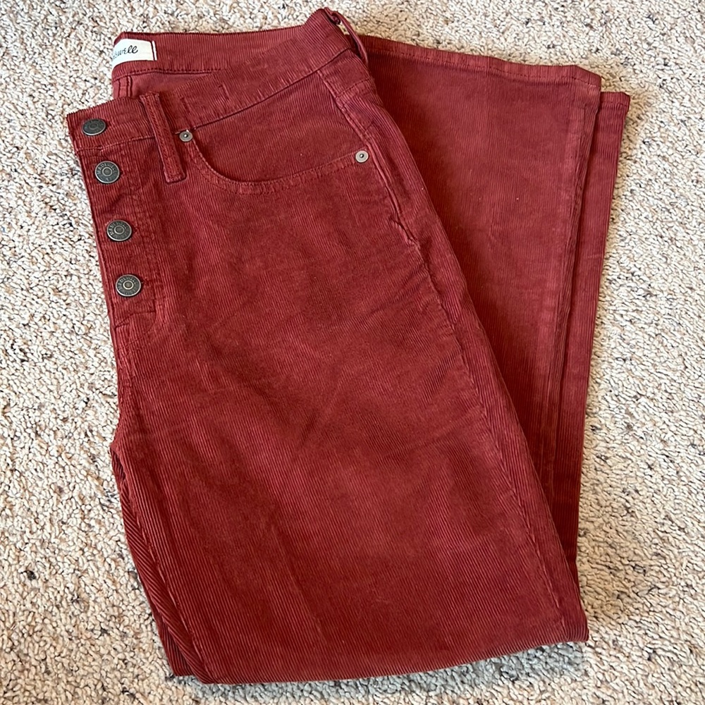 Madewell Cali Demi boot corduroy jeans